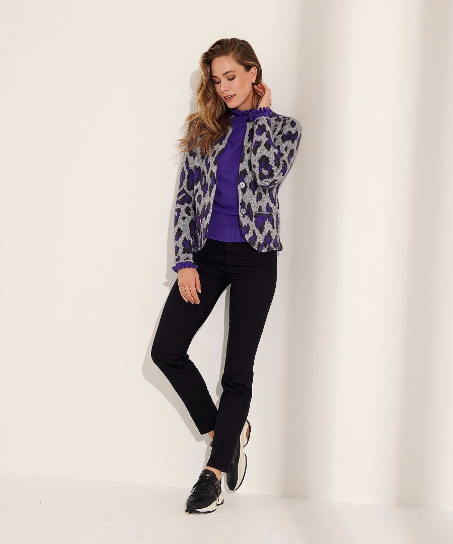 GIULIA E TU Giulia E Tu Blazer Vest Jacquard Animal Best