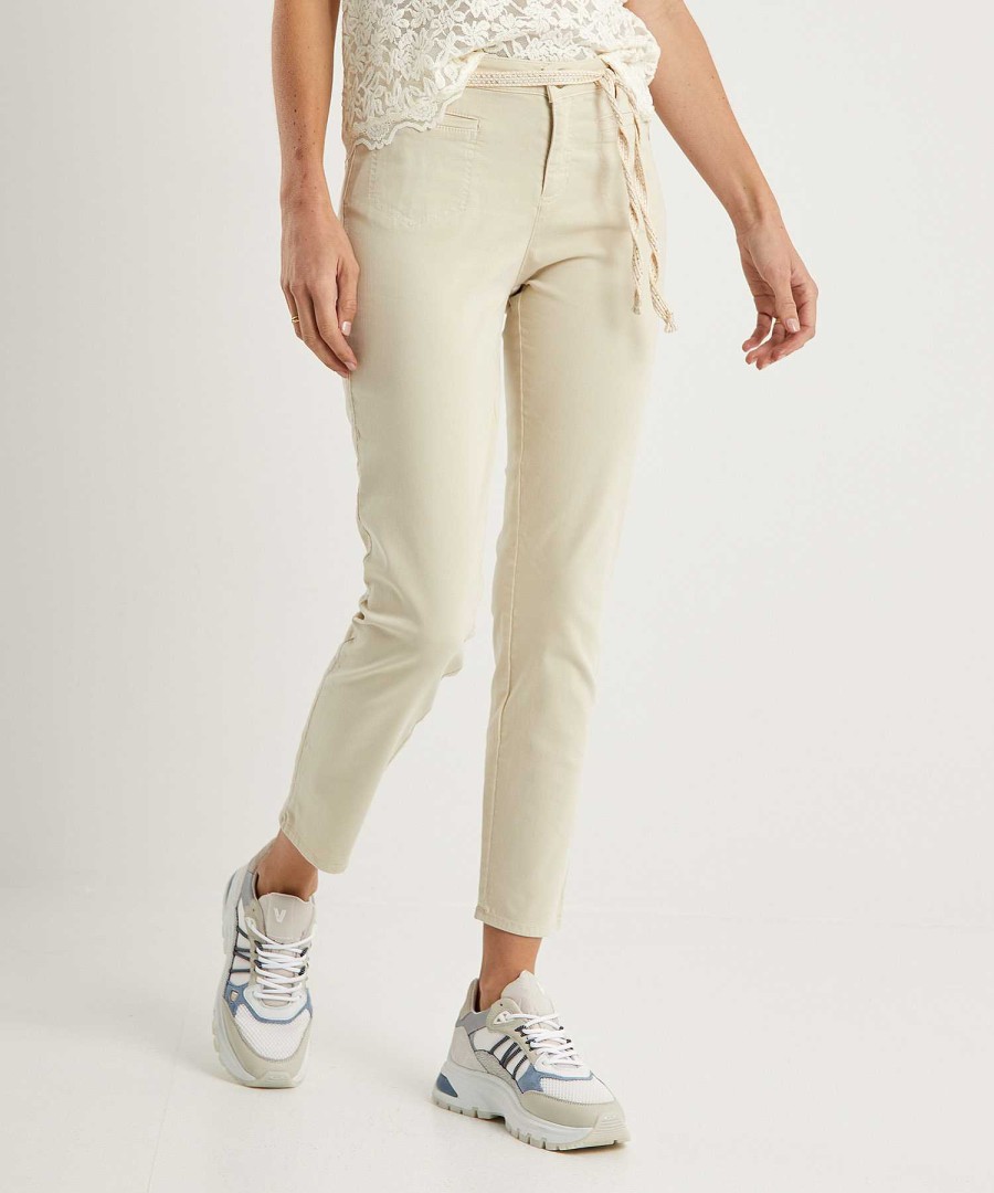 Rosner Rosner Slim Fit Trousers With Belt Alisa Best