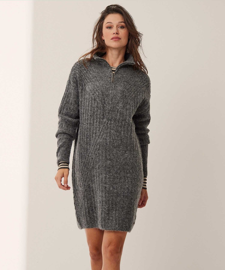 Moscow Moscow Knitted Dress With Skipper Collar Kamila Best