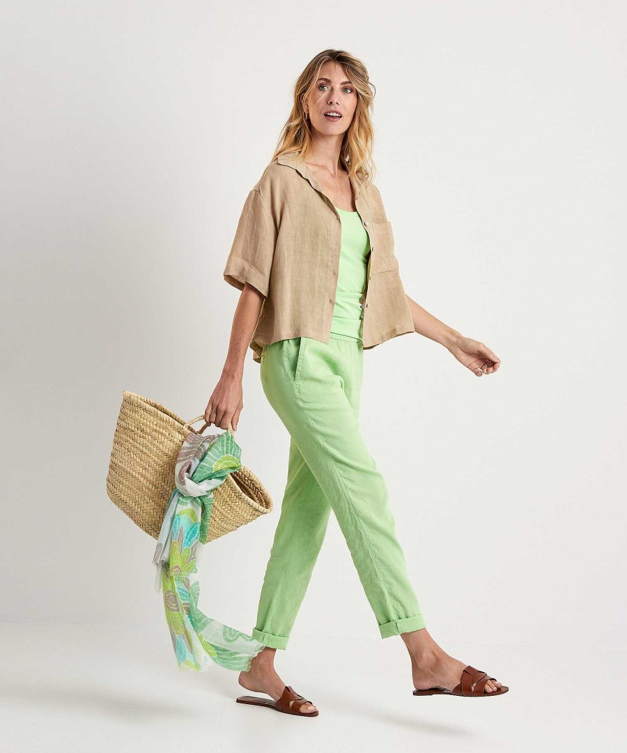 Marc Cain Collections Marc Cain Linen Mix Trousers Roanne Online