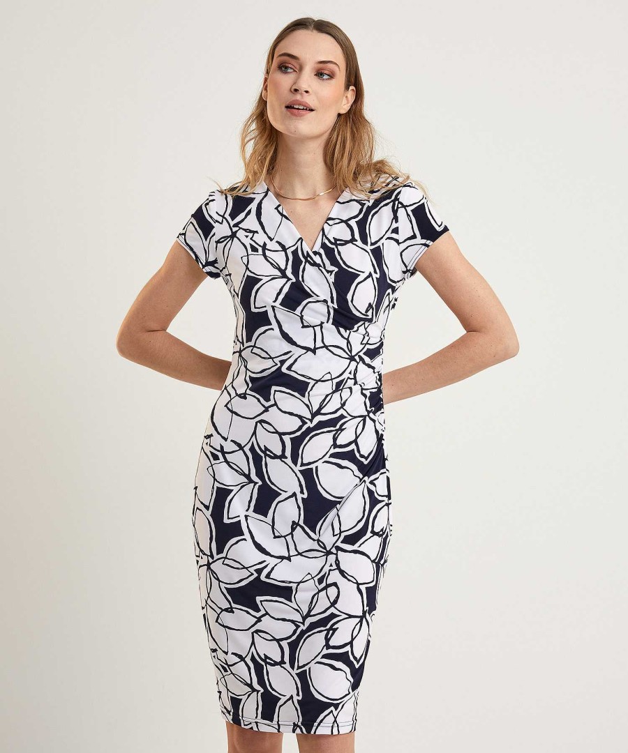 Joseph Ribkoff Joseph Ribkoff Dress Leaf Print Clearance