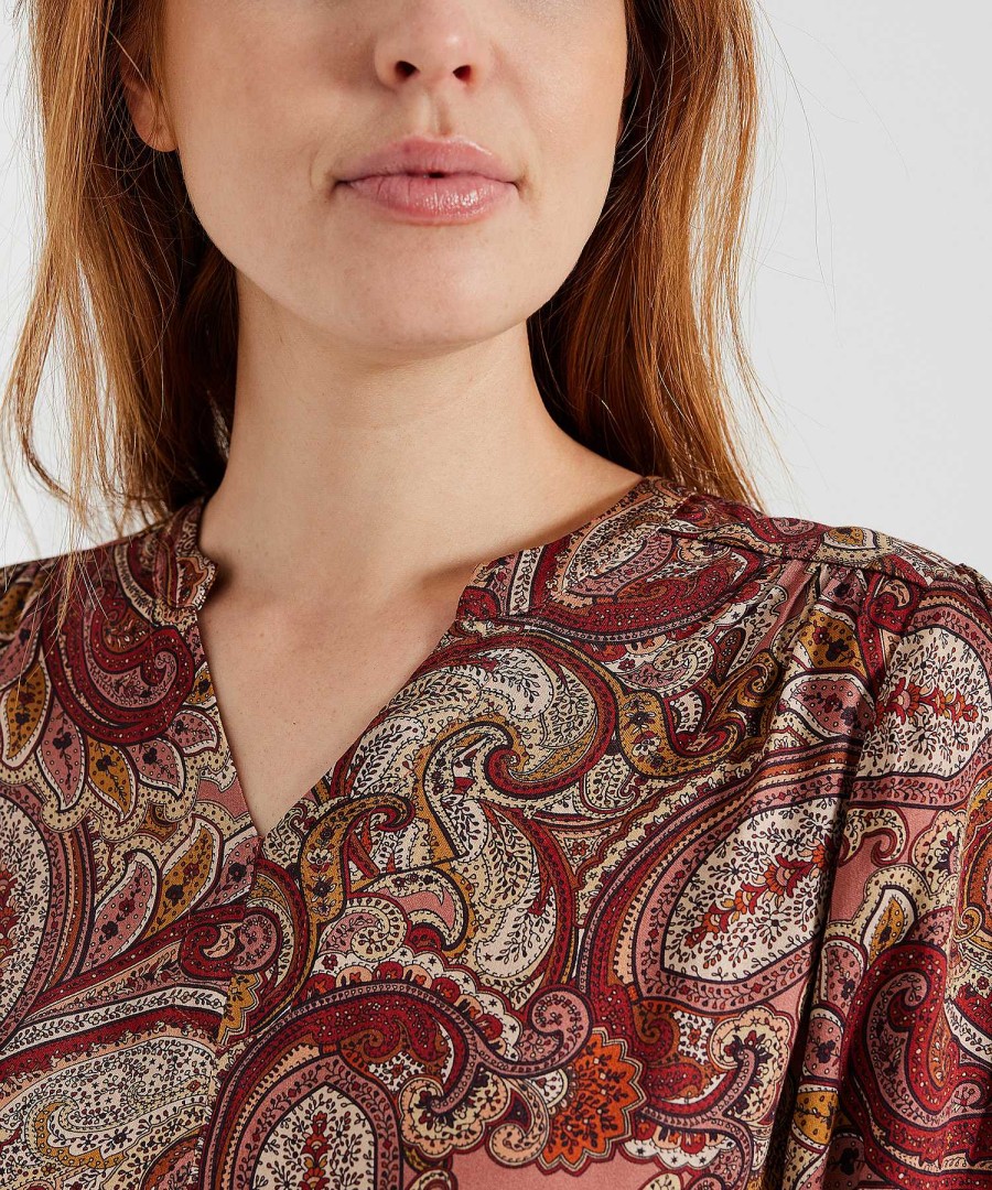 GIULIA E TU Giulia E Tu Blouse Paisley Print Clearance