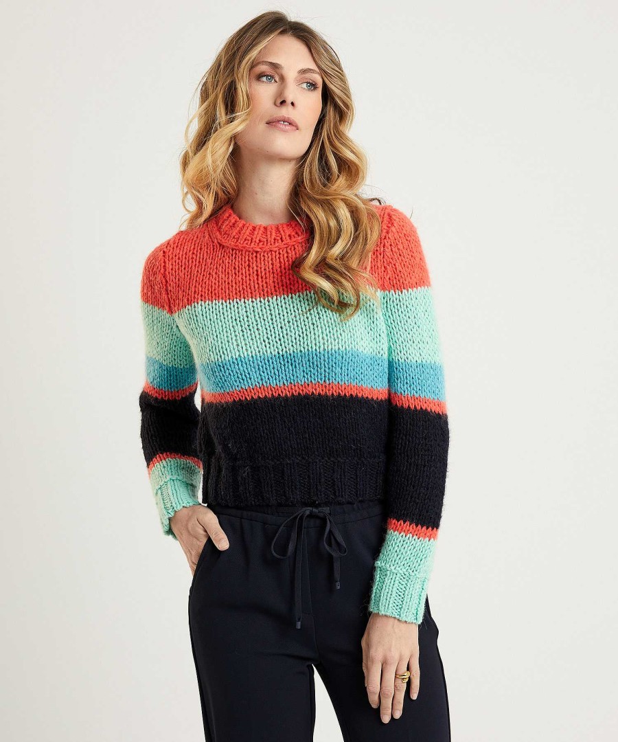 Marc Cain Collections Marc Cain Short Colorblock Sweater Online