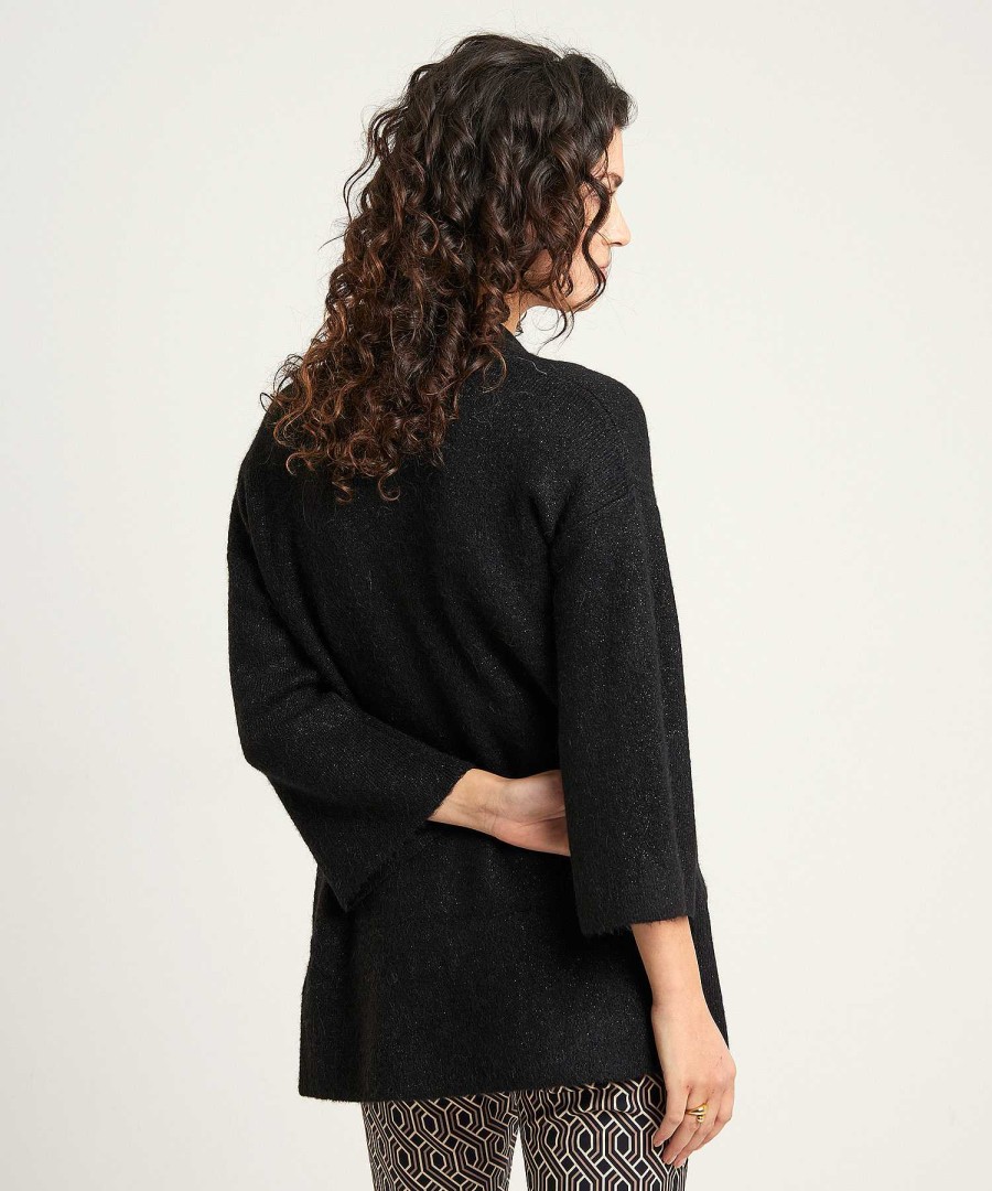 GIULIA E TU Giulia E Tu Mid-Length Cardigan Lurex Hot