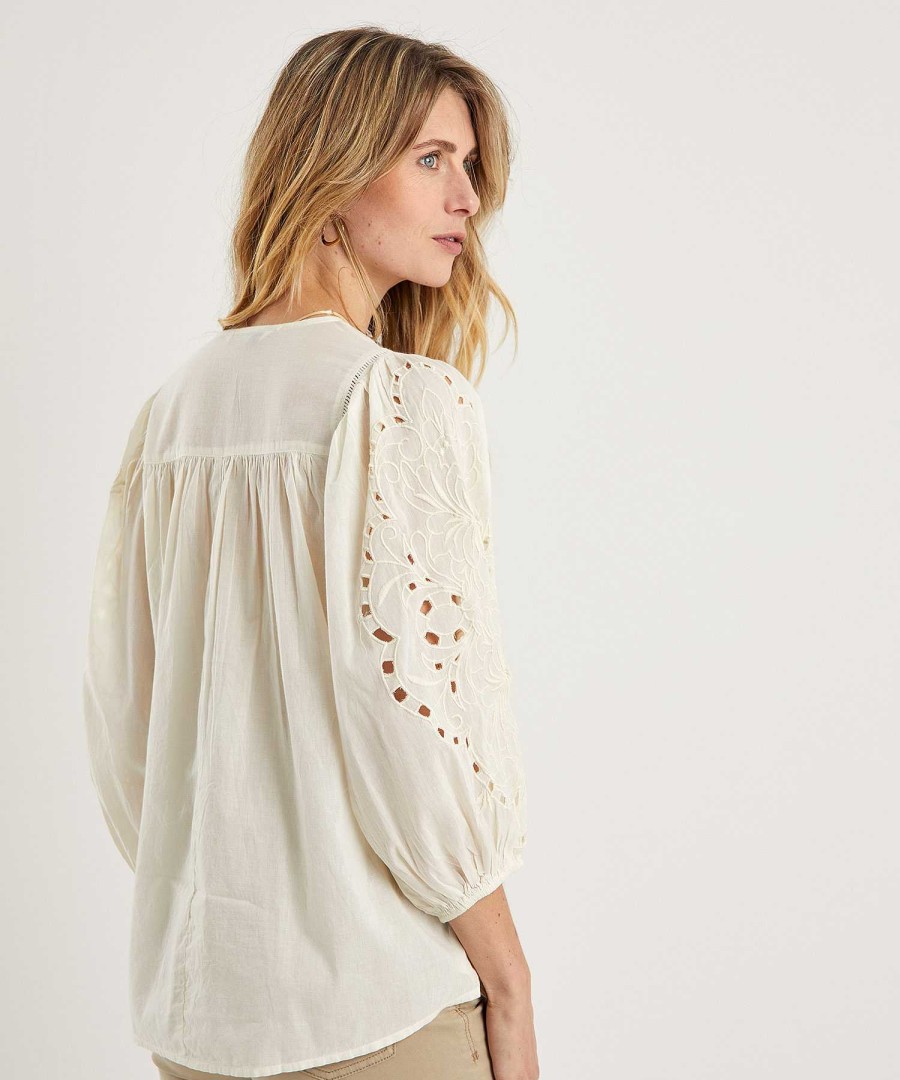 Summum Summum Broderie Blouse Hot