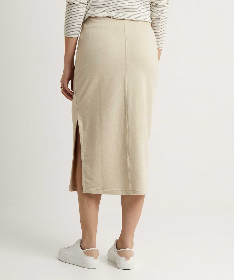 Moscow Moscow Sweat Skirt With Side Slit Chiara New