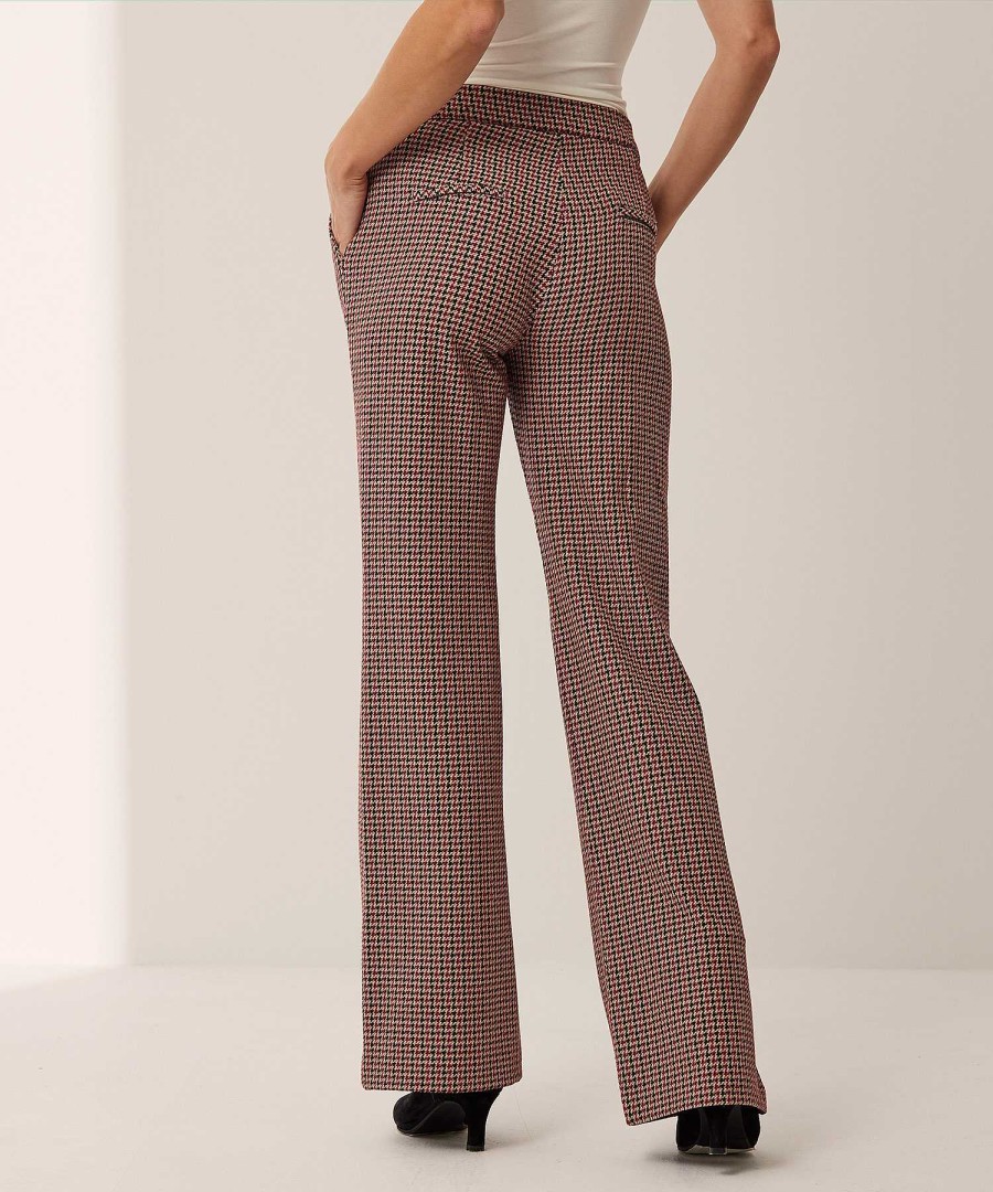 TONI Toni Wide Leg Trousers Jenny Check Hot