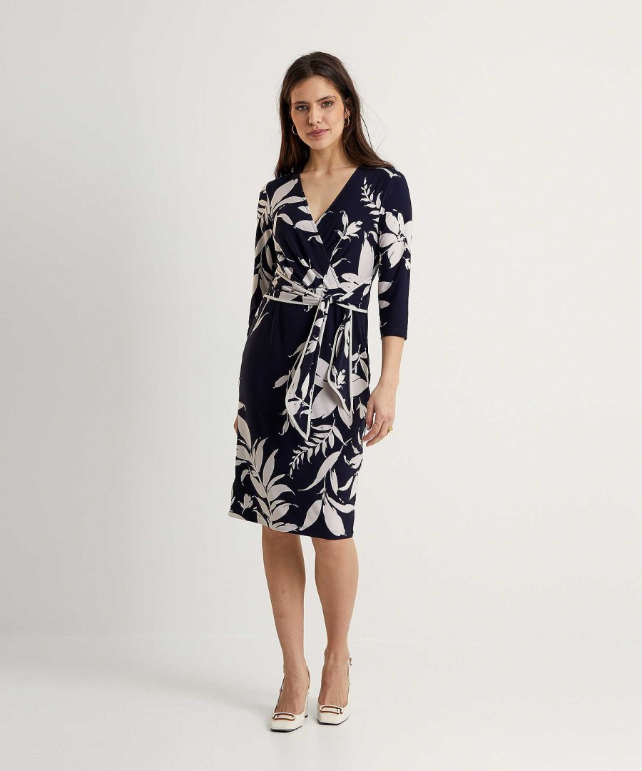 Joseph Ribkoff Joseph Ribkoff Wrap Dress Flower Best