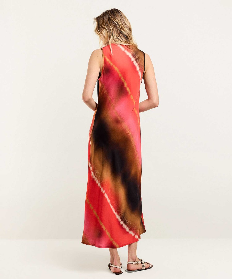 Summum Summum Silky Dress Tie-Dye Best