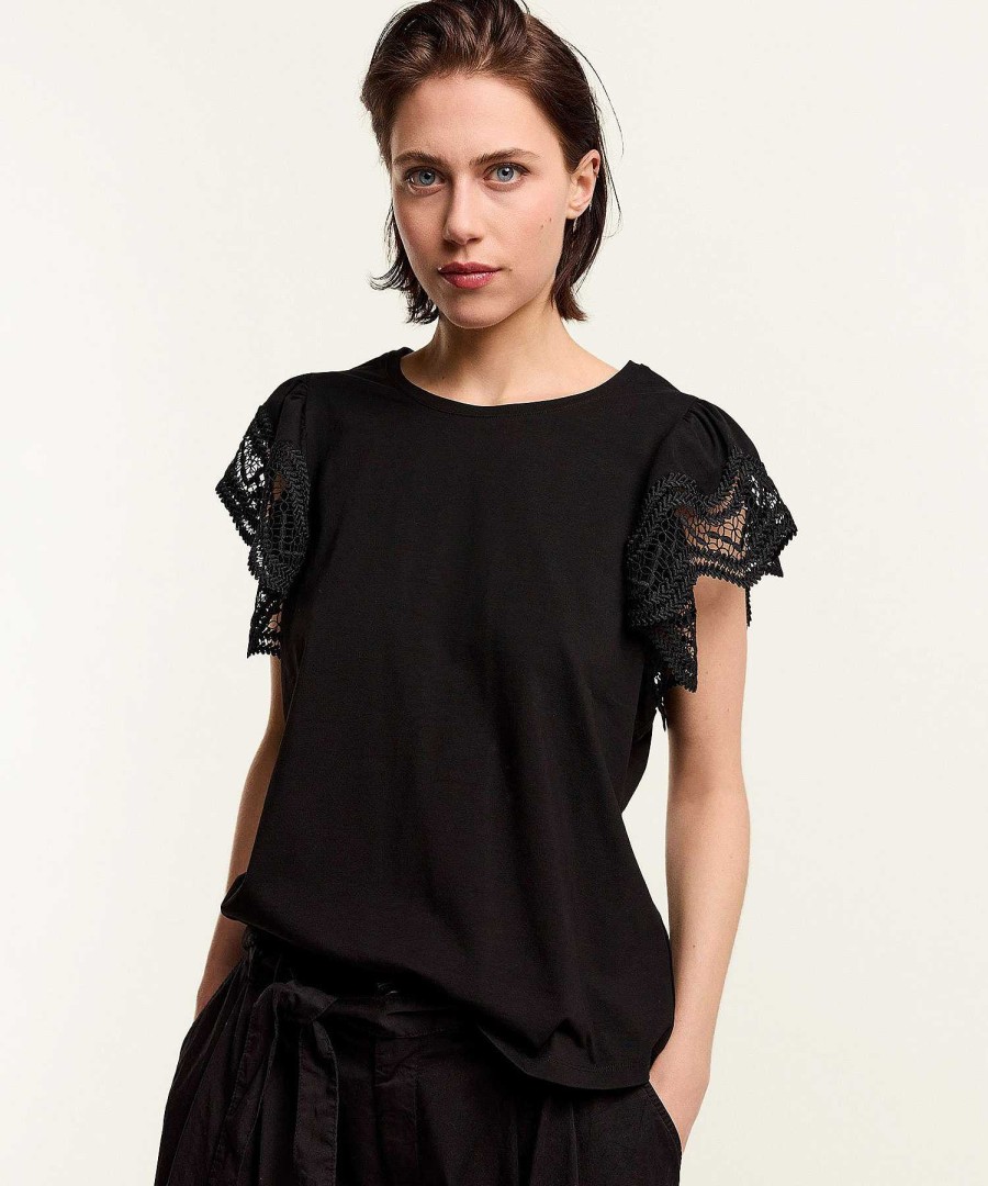 Summum Summum Shirt Lace Sleeve New