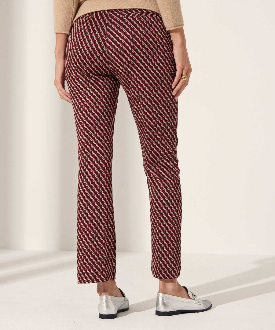 Raphaela By Brax Raphaela By Brax Kick Flare Pants With Print Lillyth Clearance