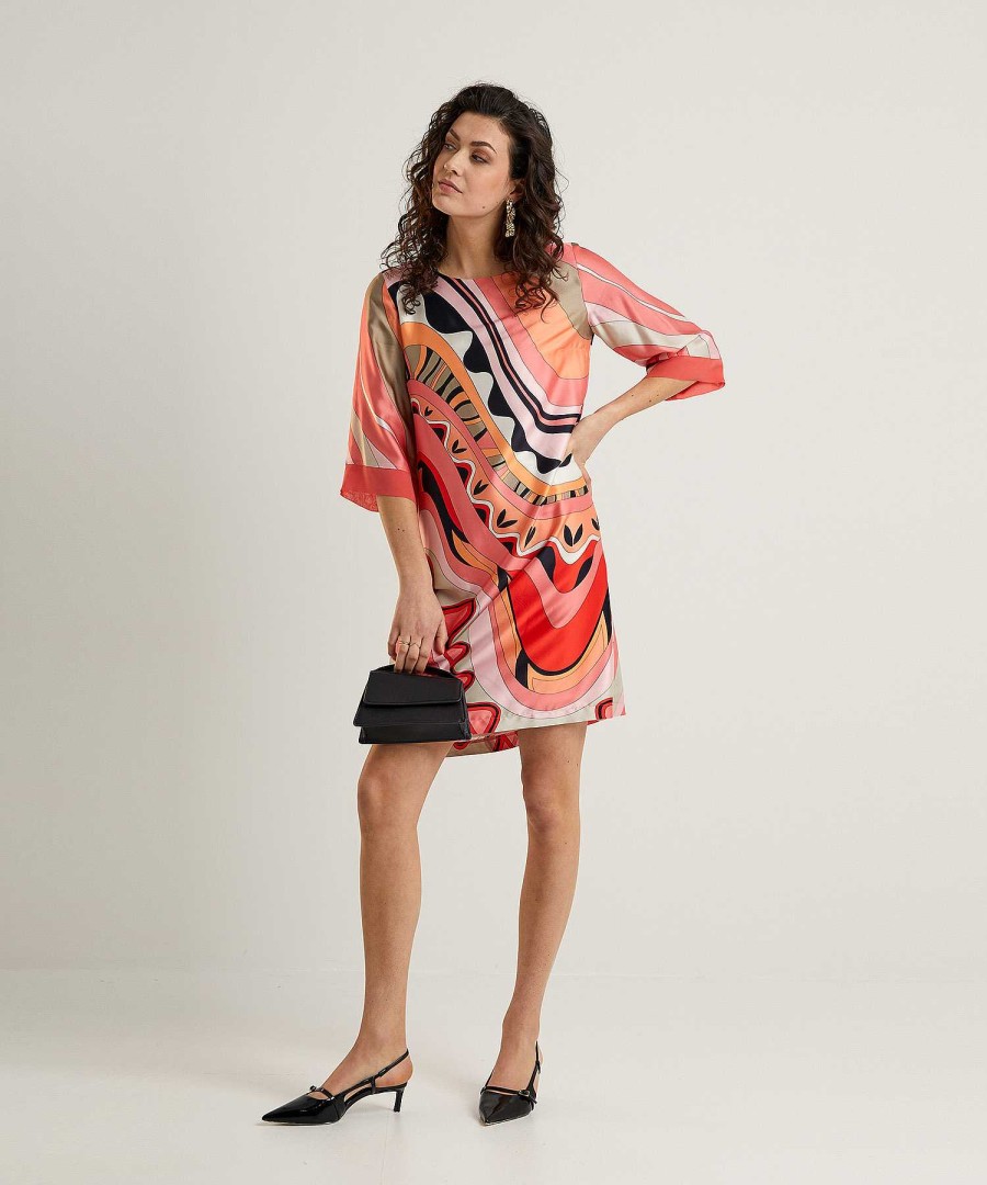 Ana Alcazar Ana Alcazar Silky Dress Fancy Print Best