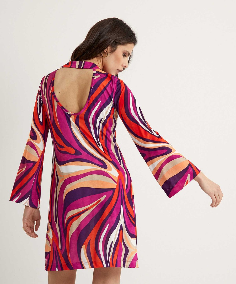 Ana Alcazar Ana Alcazar Slinky Dress Fancy Print Online