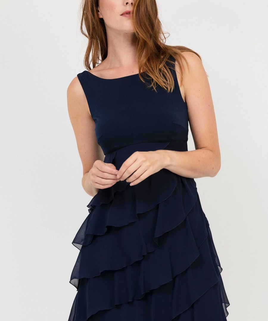 Swing Swing Cocktail Dress Diagonal Flounce Online