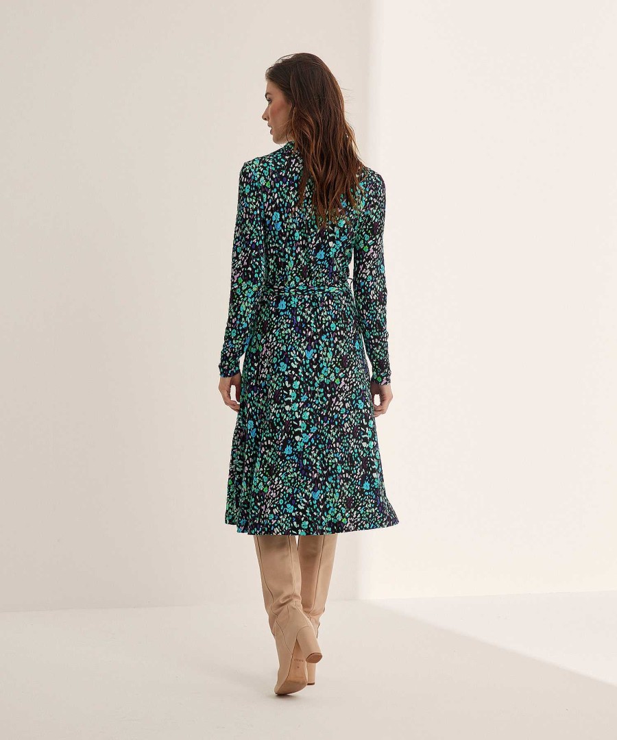 KYRA Kyra Dress With Belt Flower Print Jasmine Clearance