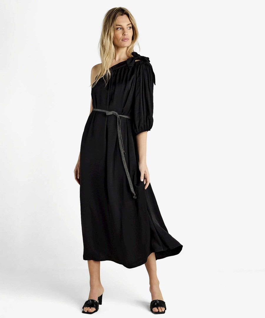 Summum Summum Silky Dress Off Shoulder Wholesale