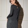 OUI Oui Dress With Button Detail Lurex Hot