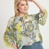 Marc Cain Sports Marc Cain Sports Transparent Blouse Floral Print Hot