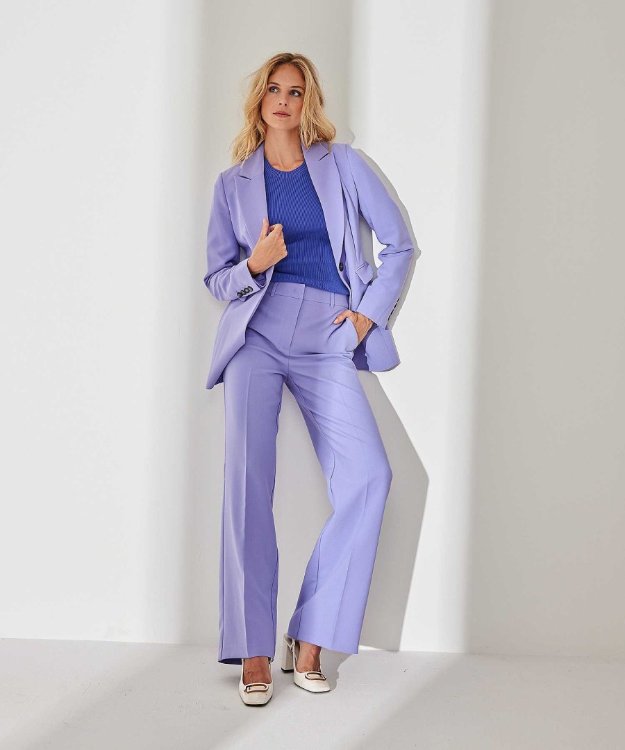 BEAUMONT APPAREL Beaumont Long Blazer Crepe Abby Wholesale