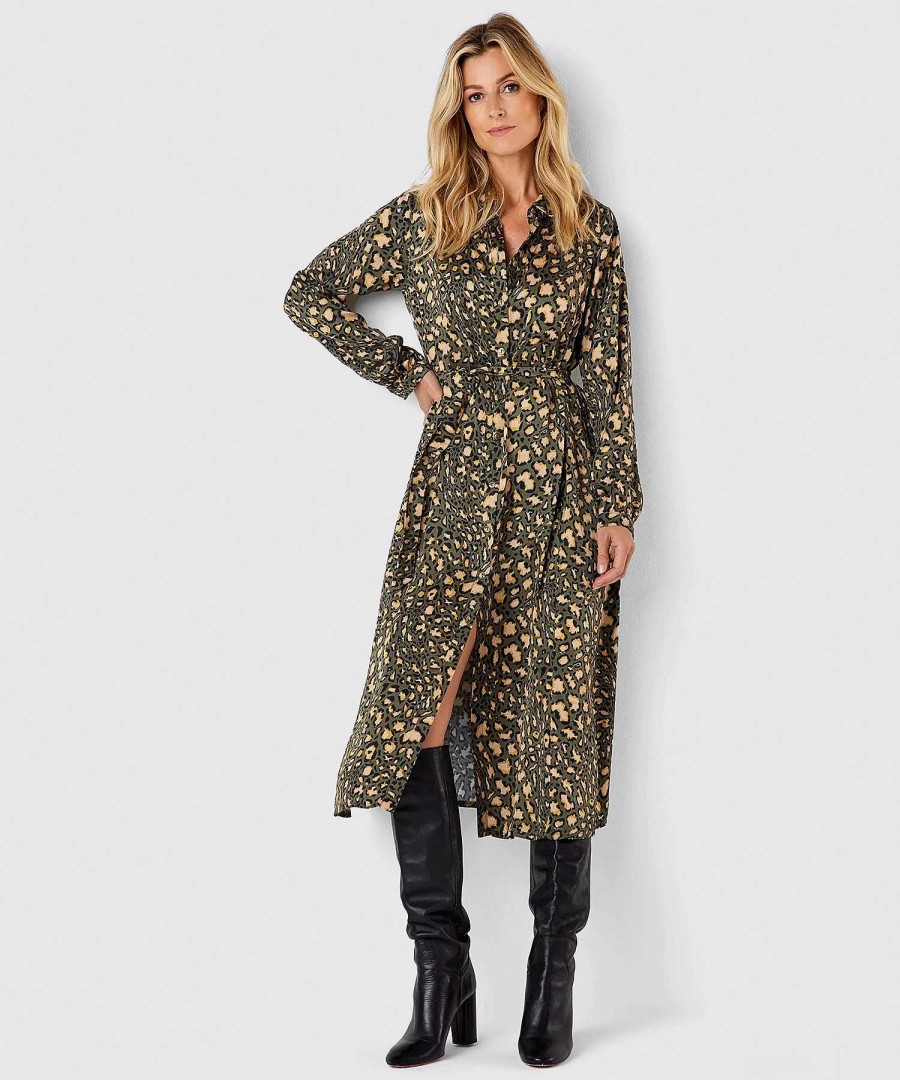 Summum Summum Animal Print Shirt Dress Best