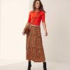 Summum Summum Pleated Skirt Cheetah Clearance