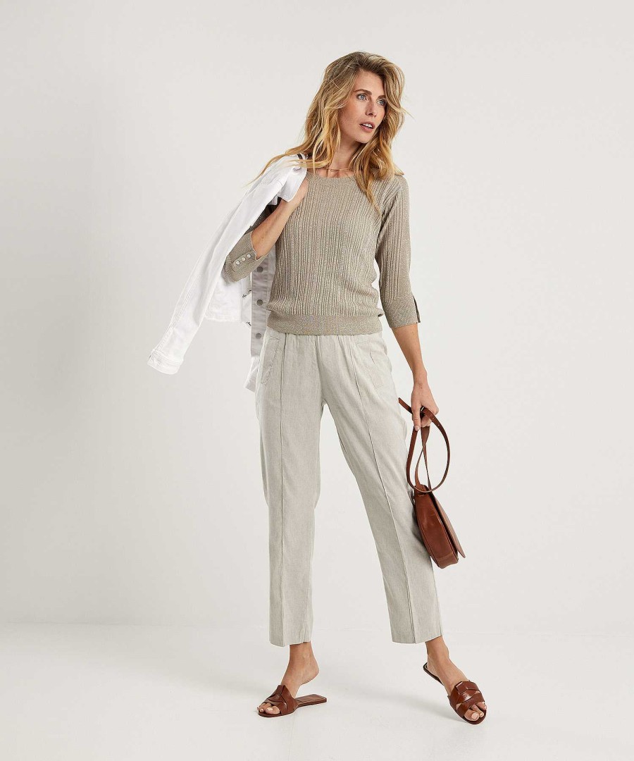 Rosner Rosner Linen Mix Trousers May Zigarette Wholesale