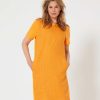 OUI Oui Dress With Linen Front Hot