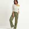 KYRA Kyra Linen Mix Pants Ikat Print Miranda Clearance