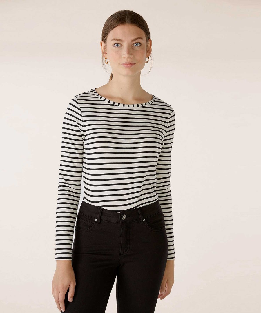 OUI Oui Shirt Stripes Long Sleeve Online