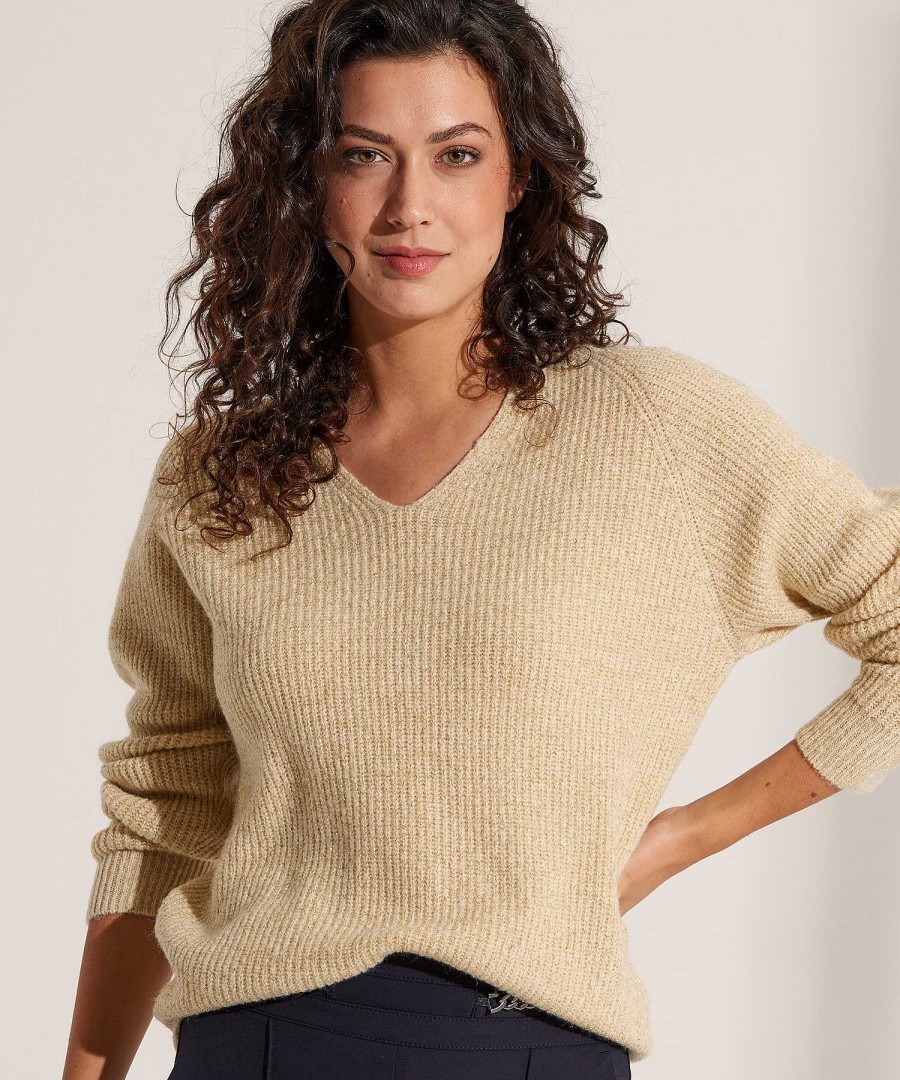 Due Amanti Due Amanti Sweater V-Neck Lurex Lamar Hot