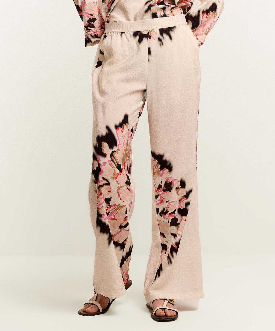 Summum Summum Palazzo Trousers Maxi Flower Hot