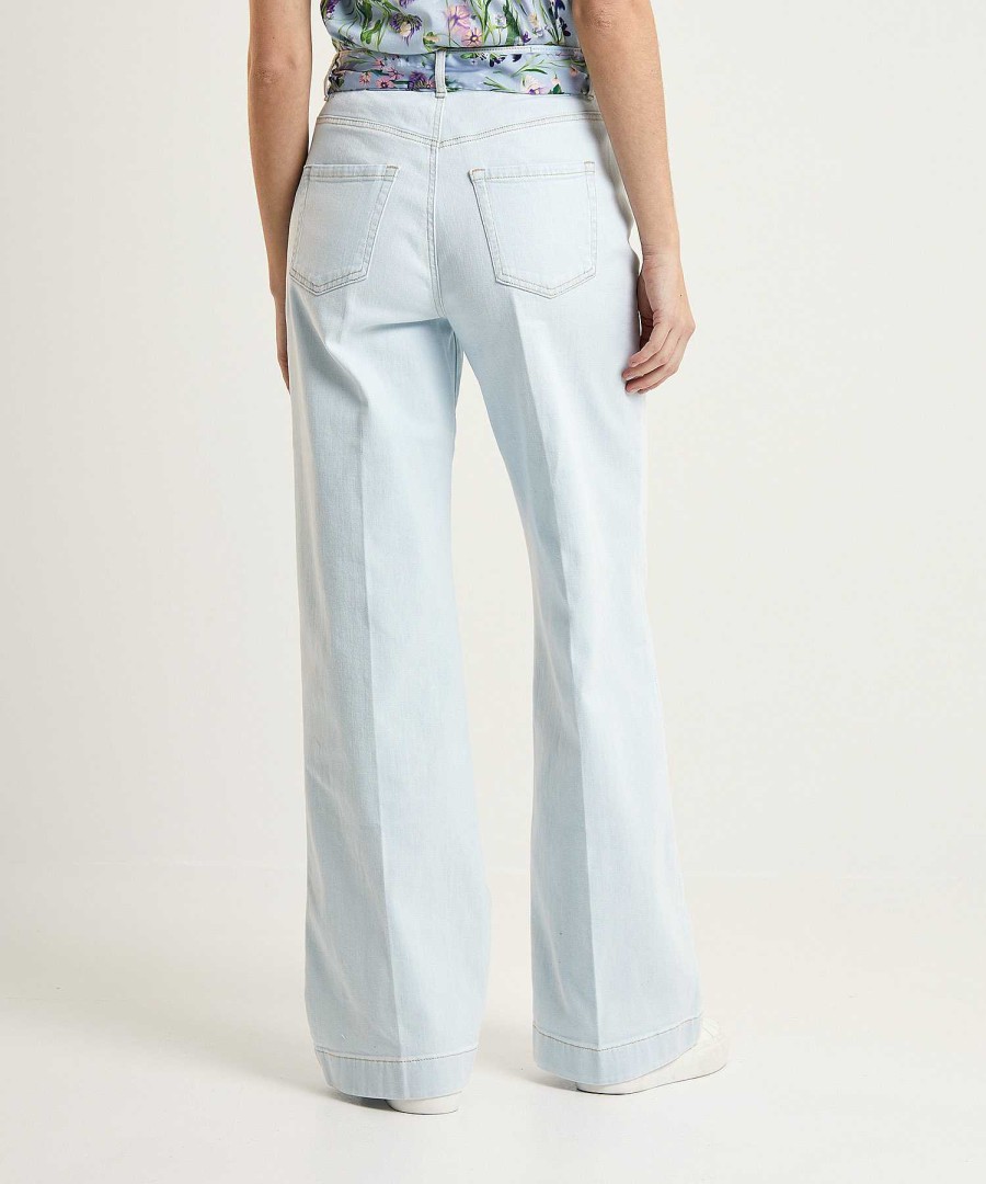 Marc Cain Collections Marc Cain Wide Leg Jeans With Scarf Warri Online