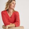 BEONE Beone Ribbon Yarn Sweater V-Neck Wholesale