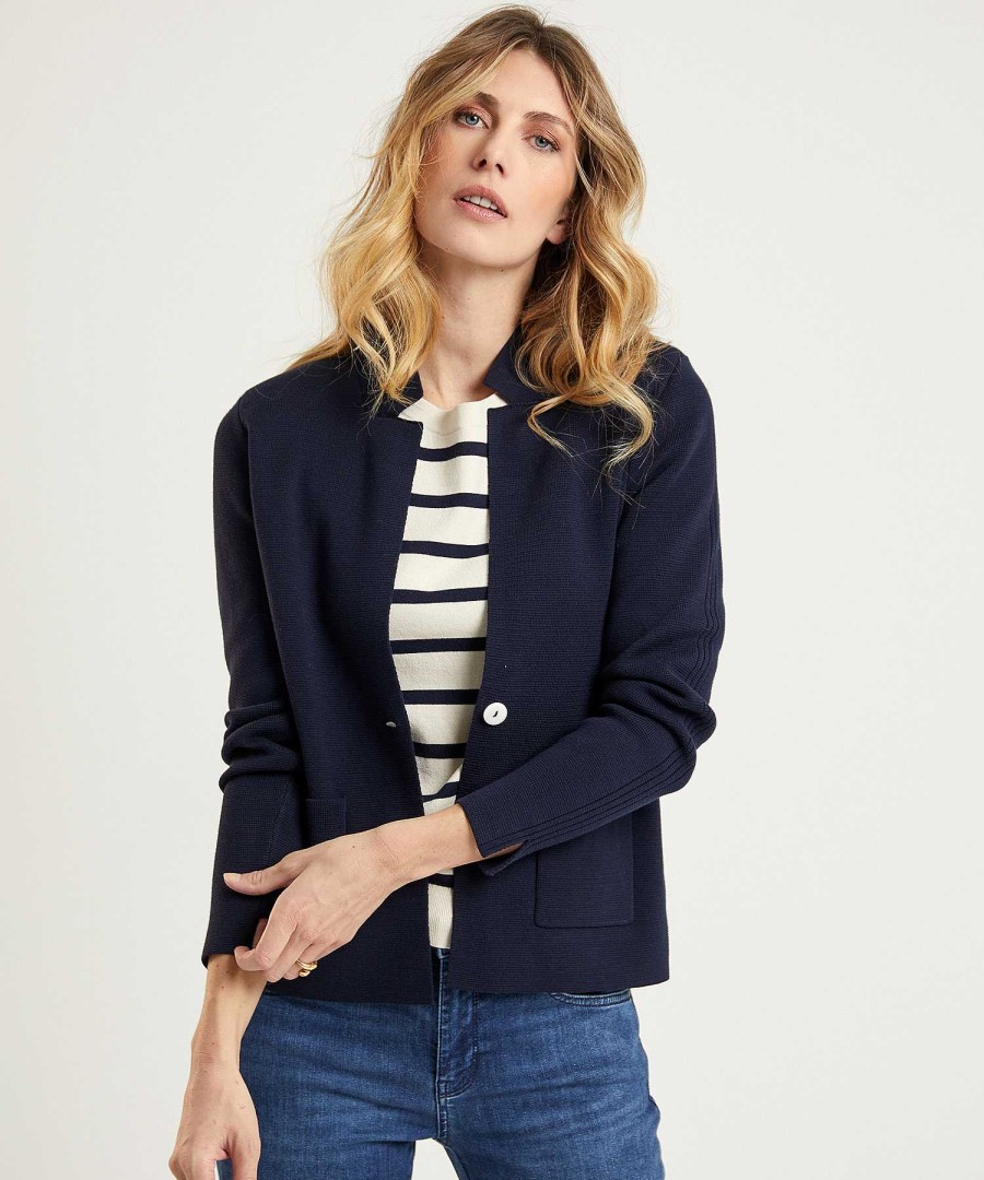 BEONE Beone Blazer Vest Puntaknit Wholesale