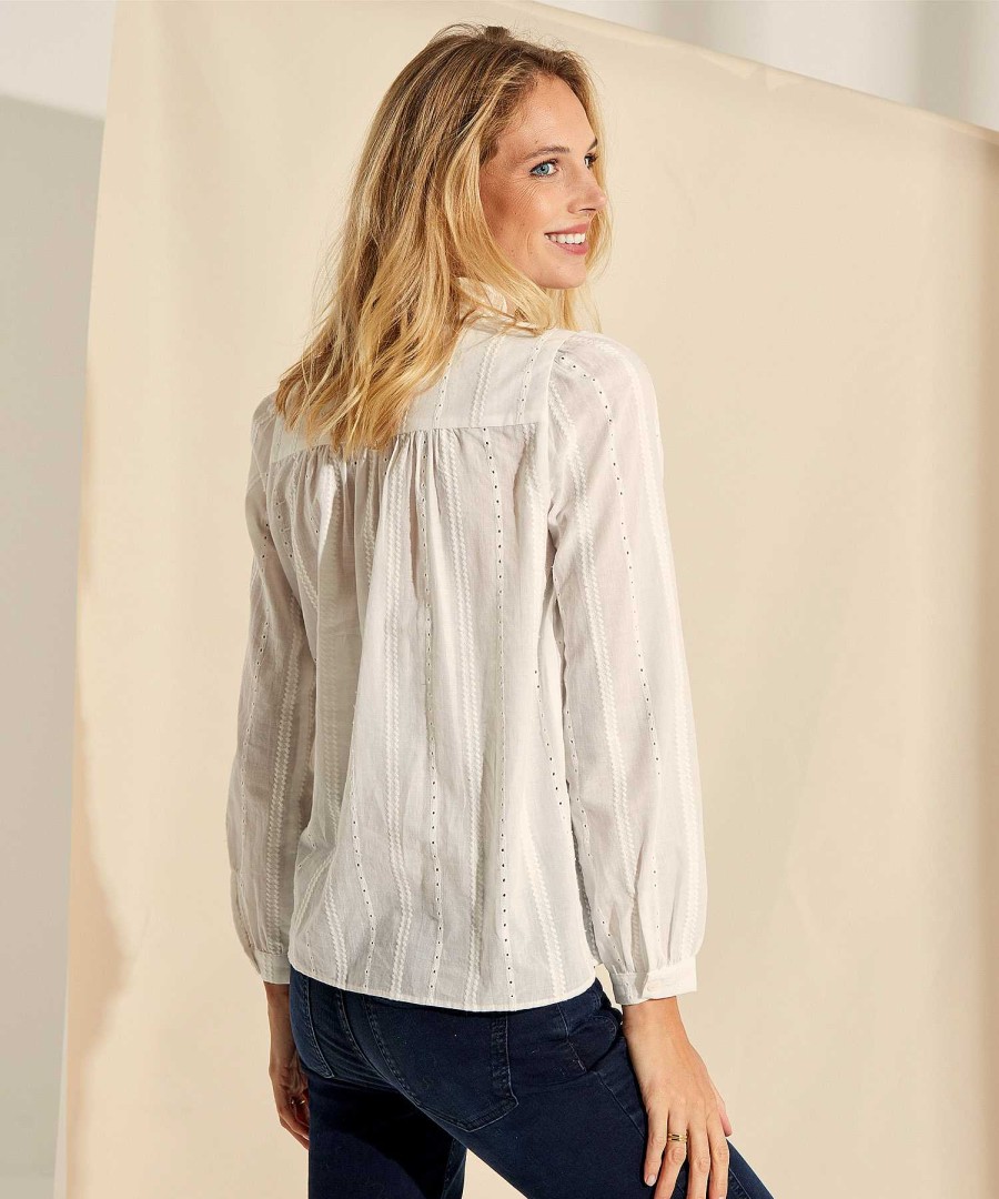 GIULIA E TU Giulia E Tu Ajour Ruffle Blouse Online