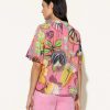 Luisa Cerano Luisa Cerano Blouse Tropical Flower Print New