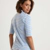 BEONE (FSA) Beone Tulip Shirt Short Sleeve Breton Stripe Clearance