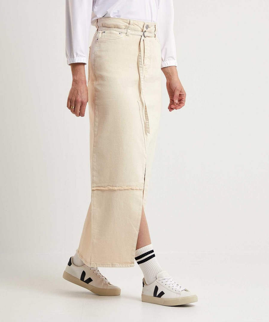 Summum Summum Denim Skirt With Split Best