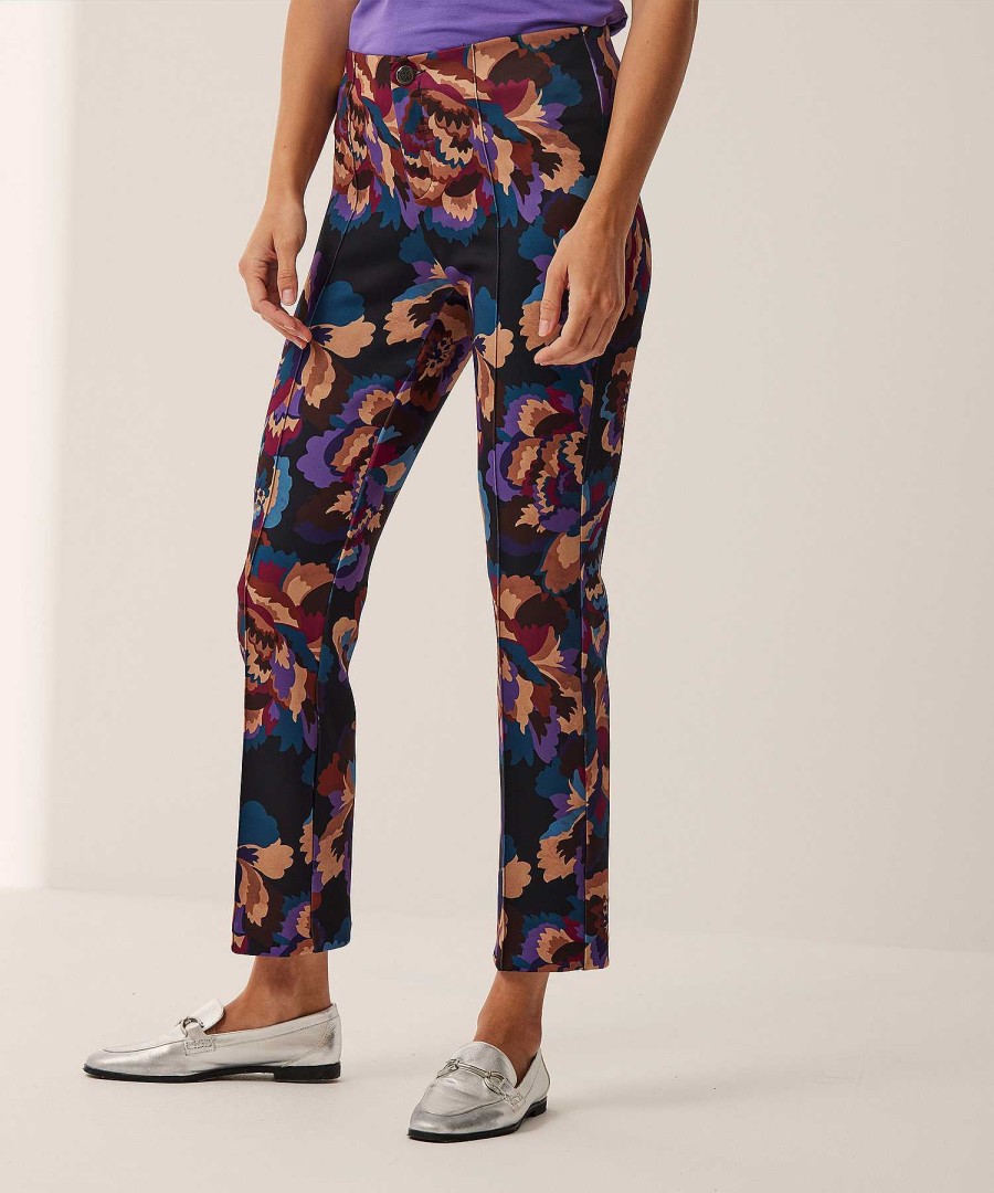 Rosner Rosner Pants Scuba Flower Print Alisa Online