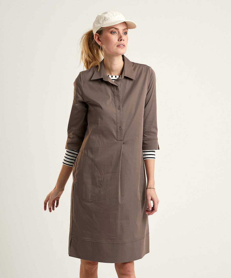 LaSalle Lasalle Shirt Dress With Side Pockets Clearance