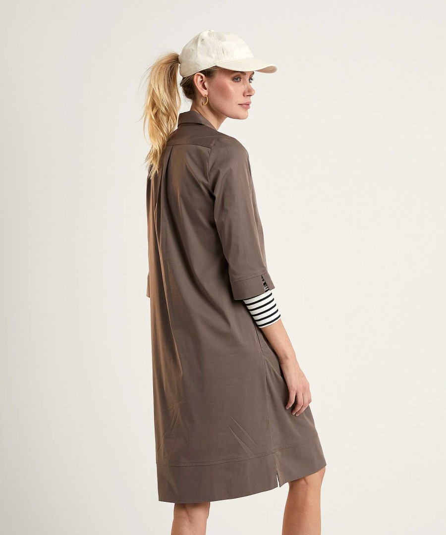 LaSalle Lasalle Shirt Dress With Side Pockets Clearance