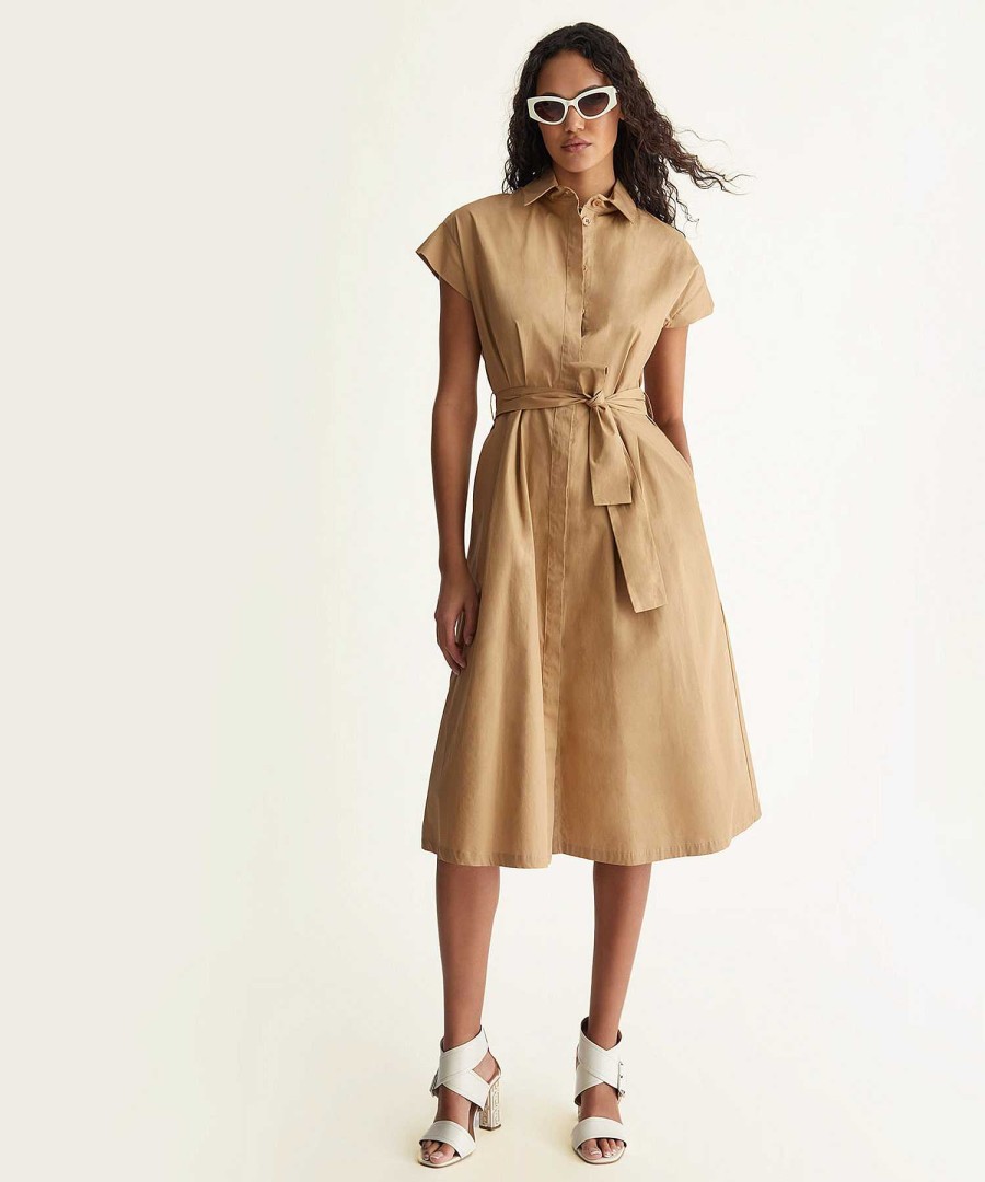 LIU JO Liu Jo Poplin Dress With Belt Wholesale