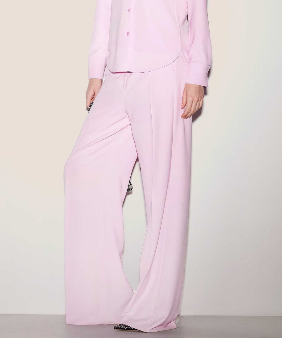 Luisa Cerano Luisa Cerano Light Crepe Wide Leg Pants Online