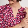 BEONE (FSA) Beone Blouse Floral Print Hot