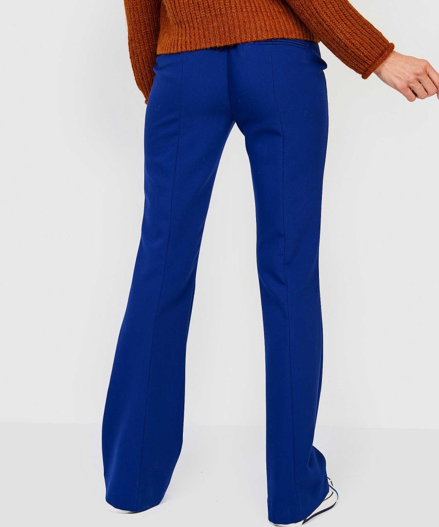 Beaumont Beaumont Trousers Flared Blue Hot