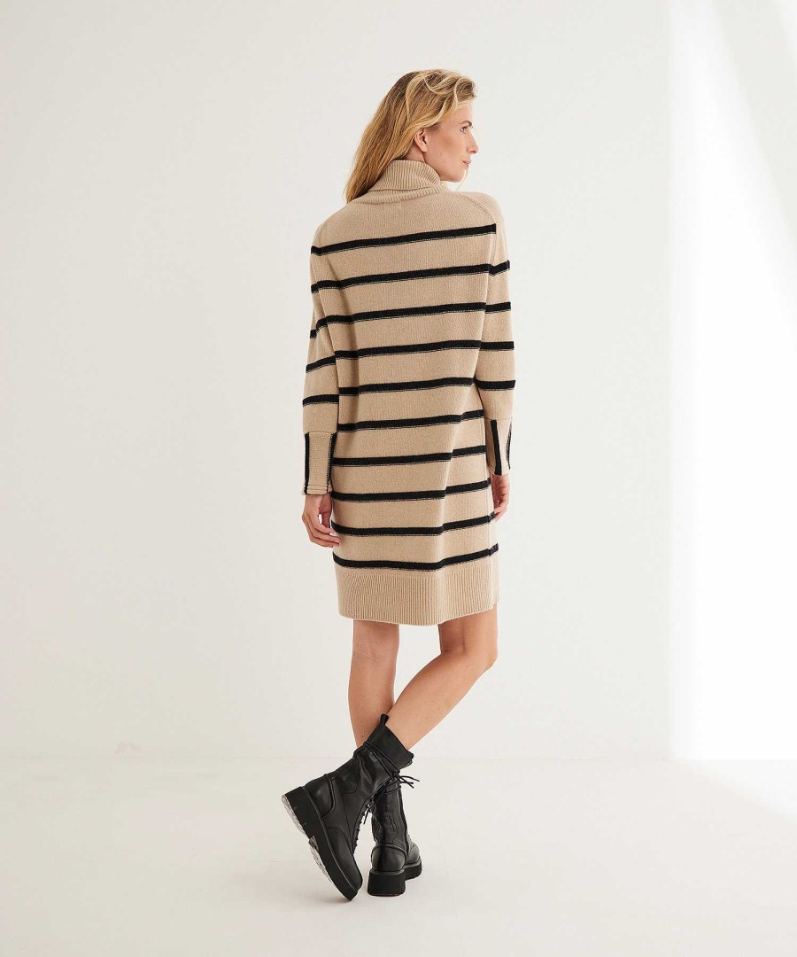 Due Amanti Due Amanti Oversized Dress Striped Knit Raman Hot