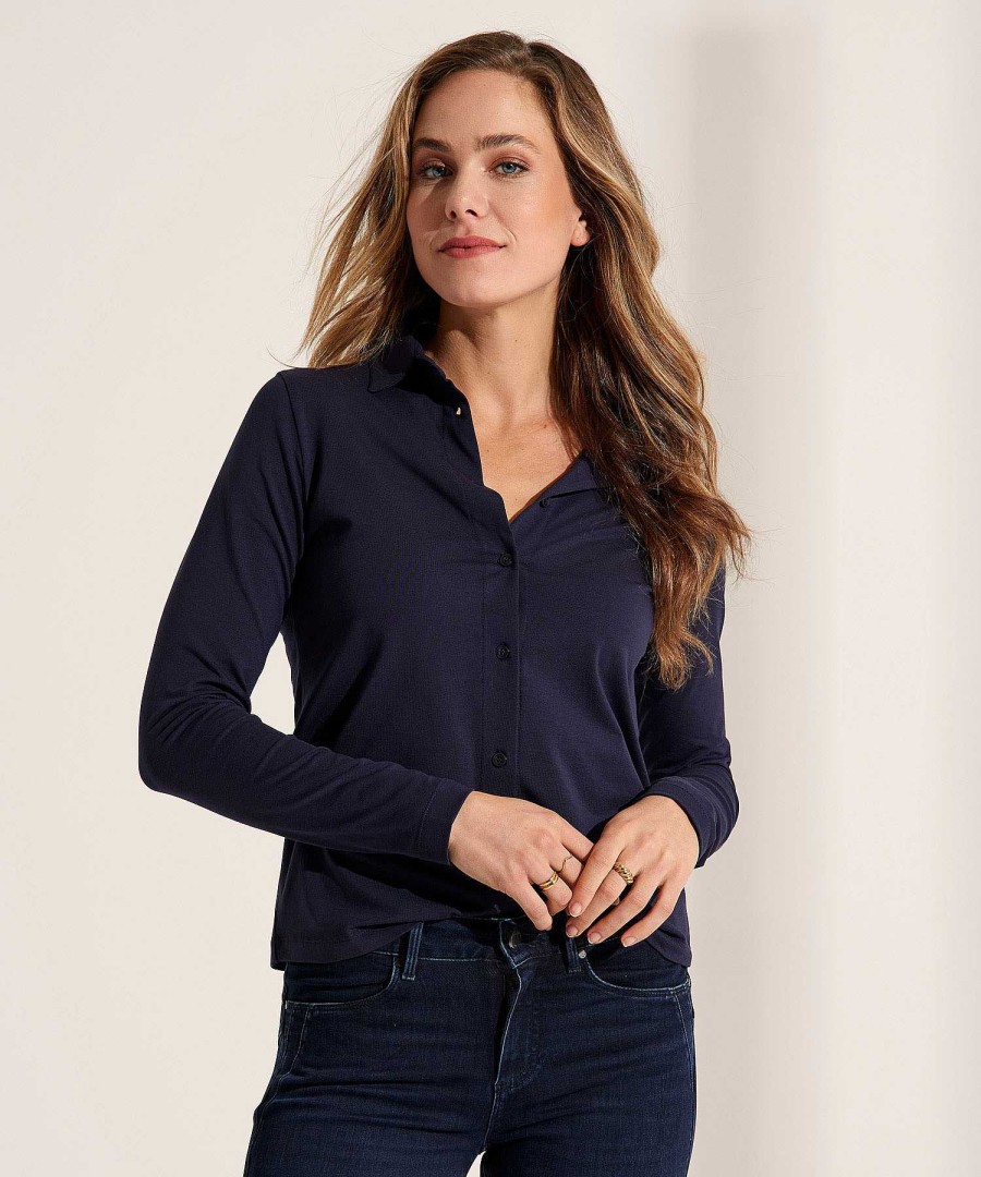 BEONE (FSA) Beone Essentials Polo Blouse Jersey Wholesale