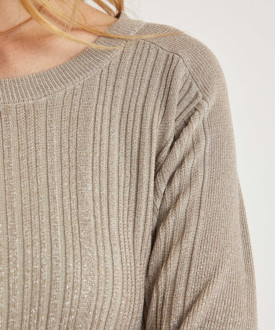 Emotions Emotions Ribbed Sweater Lurex Hot