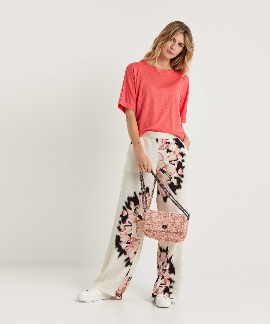 Summum Summum Palazzo Trousers Maxi Flower Hot