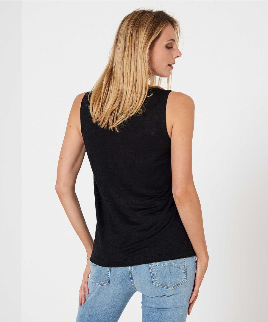 GIULIA E TU Giulia E Tu Linen Sleeveless Top Hot